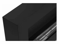 Chimenea|Chimenea|Chimenea de bioetanol de pared Siena Black (largo 90 x fondo 12 x alto 40 cm)