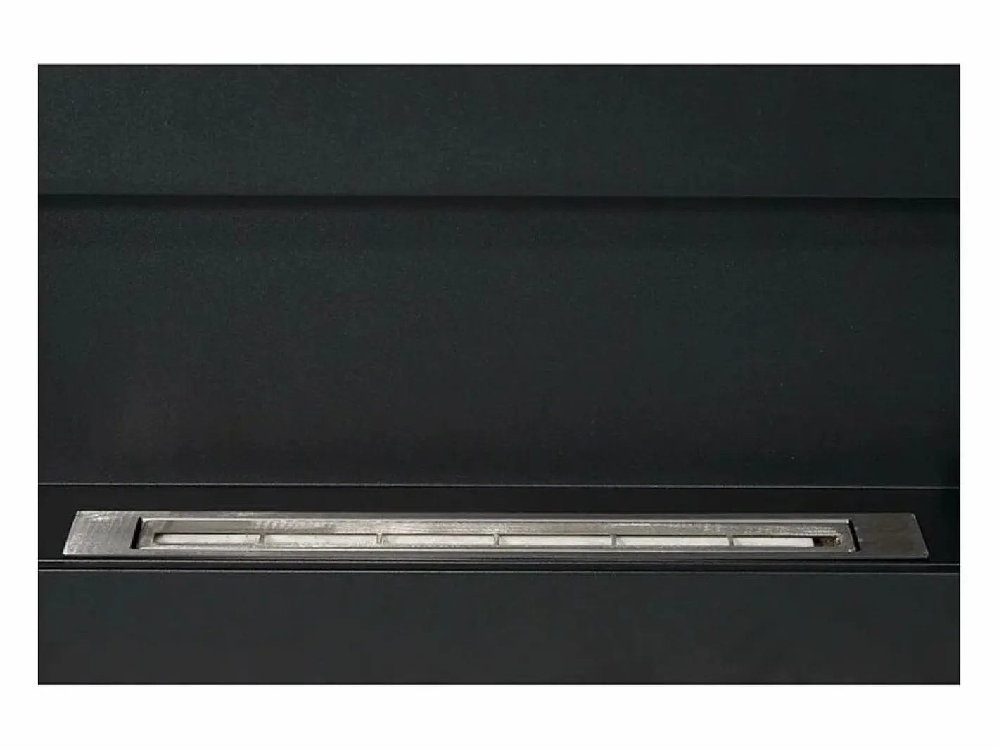 Chimenea|Chimenea|Chimenea de bioetanol de pared Siena Black (largo 90 x fondo 12 x alto 40 cm)