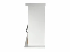 Chimenea de bioetanol de pie Stockholm en madera blanca, L75xP24xH68 cm Blanco Sale