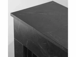 Chimenea de bioetanol de pie BELLINI de madera efecto mármol . Fabricada en Italia. L96 x P35 x H96. Negro Sale