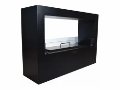 Chimenea|Chimenea|Chimenea de bioetanol de pie Giotto S Black 100x30x70 para interior/exterior