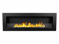 Chimenea|Chimenea|Chimenea de bioetanol de pared Biochimenea 120x40 SIENA 120 Negra