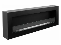 Chimenea|Chimenea|Chimenea de bioetanol de pared Biochimenea 120x40 SIENA 120 Negra