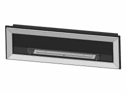 Chimenea de bioetanol empotrada Frame 1500 SimpleFire con cristal - mate Negro Online
