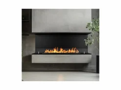 Chimenea de bioetanol empotrada Biochimenea trifacial con 3 lados abiertos 120x50 TREVI 120^ Hot