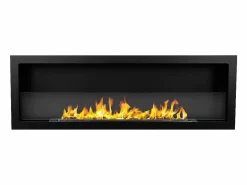 Chimenea de bioetanol empotrada en la pared biochimenea 120x40 FURORE 120 Negro Discount