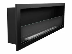 Chimenea de bioetanol empotrada en la pared biochimenea 120x40 FURORE 120 Negro Discount