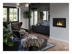 Chimenea|Chimenea|Chimenea de bioetanol empotrada Frame 900 SimpleFire con cristal - mate
