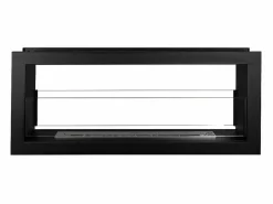 Chimenea de bioetanol empotrada de doble cara biochimenea 2 caras 90x40 MONTEFALCO 90 Negro Sale