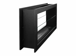 Chimenea de bioetanol empotrada de doble cara biochimenea 2 caras 90x40 MONTEFALCO 90 Negro Sale