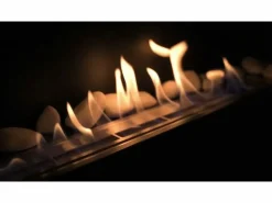 Chimenea de bioetanol Lucca Black de pared o empotrada L 90 x P 12 x H 40 Negro Discount