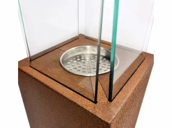 Chimenea de bioetanol para jardín y exterior Capri 70 color óxido^ Discount