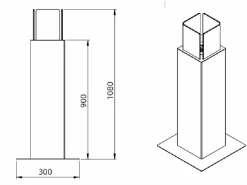 Chimenea de bioetanol para jardín y exterior Capri 110 negra Negro Best