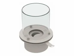 Chimenea de bioetanol para suelo de jardín, para interior y exterior, BOTTICELLI Perla d.40 x h54 Blanco Outlet