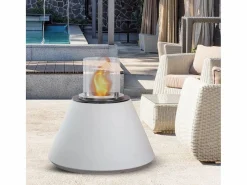 Brasero|Chimenea de bioetanol para suelo de jardín, interior y exterior STROMBOLI Perla d.60 x h56