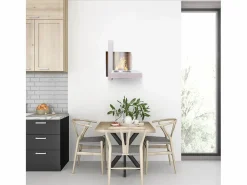 Chimenea de bioetanol VIENNA, biochimenea de pared, blanca, L65 x H75 x D23 Blanco Clearance