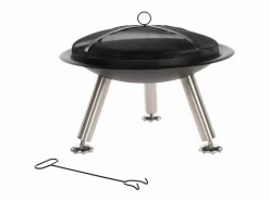 Eurobath Brasero|Chimenea de cuenco Chicago acero 75 cm negra 85013