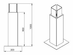 Chimenea de jardín de bioetanol para exterior Capri 110 blanca^ Outlet