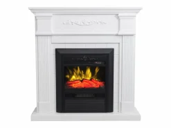 FLAMATECH Chimenea|Chimenea|Chimenea eléctrica - Con repisa - Long. 98 x Prof. rof. 26 x Alt. 100,8 cm - - OTEMANU