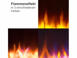 Chimenea eléctrica BALDERIA Enjo - Chimenea de pared, calefacción 2000 W -^ Online