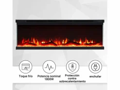 Chimenea eléctrica BALDERIA Orson 50 - Chimenea empotrable -^ Clearance