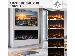 Chimenea|Chimenea|Chimenea eléctrica BALDERIA Athena smart 52 - Chimenea empotrable -
