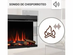 Chimenea|Chimenea|Chimenea eléctrica BALDERIA Athena smart 52 - Chimenea empotrable -