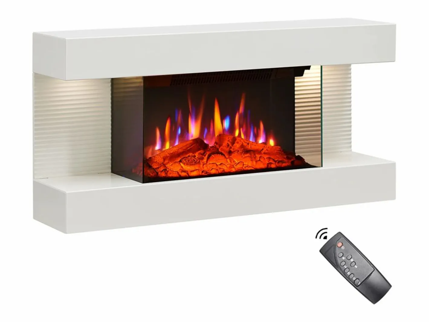 Chimenea eléctrica BALDERIA Ida ñ Chimenea de pared -^ Online