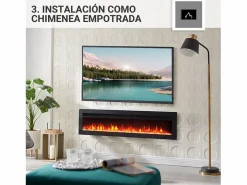 Chimenea eléctrica BALDERIA Agnes 50 - 3 en 1, chimenea de pie, de pared o empotrable^ Online
