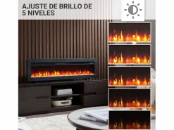 Chimenea eléctrica BALDERIA Agnes 50 - 3 en 1, chimenea de pie, de pared o empotrable^ Online