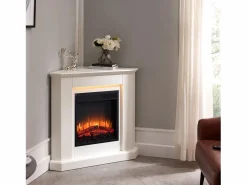Chimenea eléctrica BALDERIA Candela - Chimenea de esquina, calefacción 2000 W -^