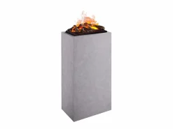 Chimenea eléctrica BALDERIA Ikaros - Chimenea de pie - Aspecto hormigón^ Sale