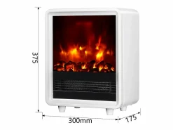 Chimenea|Chimenea|Chimenea eléctrica BALDERIA George - Estufa eléctrica, calefacción 2000 W -