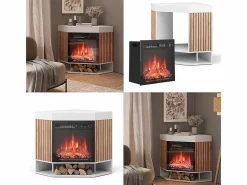 Chimenea eléctrica 100x73x80 lynea^Vicco Clearance