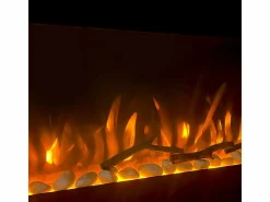 Chimenea|Chimenea|Chimenea eléctrica de pared DALLAS L127 x P 11 x H50