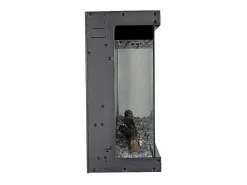 Chimenea eléctrica de pared, chimenea empotrada de 3 lados, BOSTON100 L101,6 x P20 x H44 Negro Online