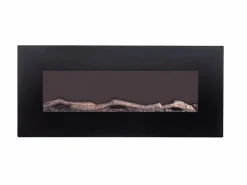 FLAMATECH Chimenea eléctrica LALITA - L.110xAn.14xAlt.49cm - Negra Negro Outlet