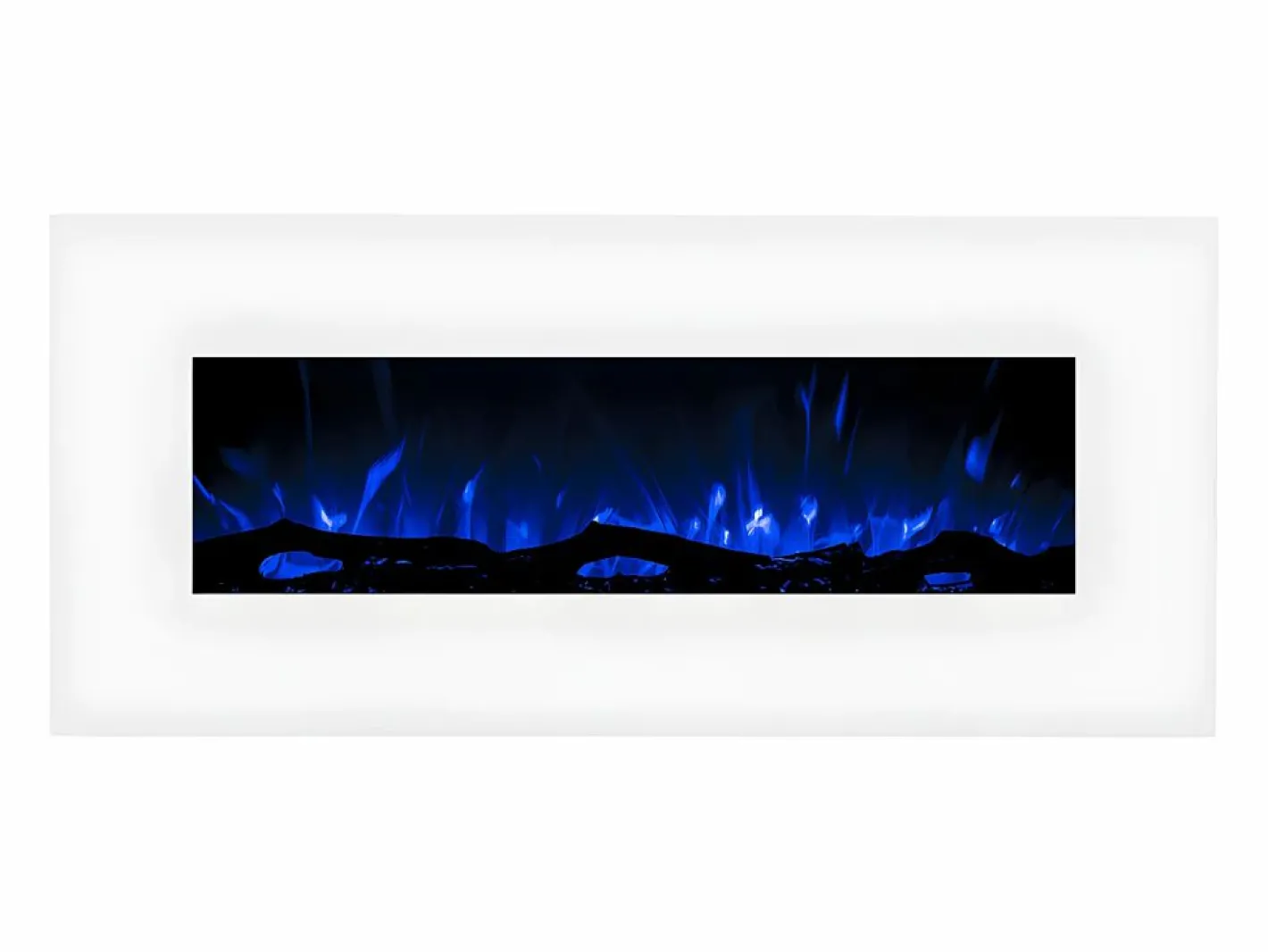 FLAMATECH Chimenea eléctrica LALITA - Ancho 110 x Prof. 14 x Alt. 49 cm - Blanco Online