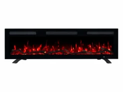 Chimenea|Chimenea|Chimenea eléctrica MONARCH 127 - fuego premium - de pared y empotrados - 127x13x35 cm - chimenea LED con calefacción 900/1800 W