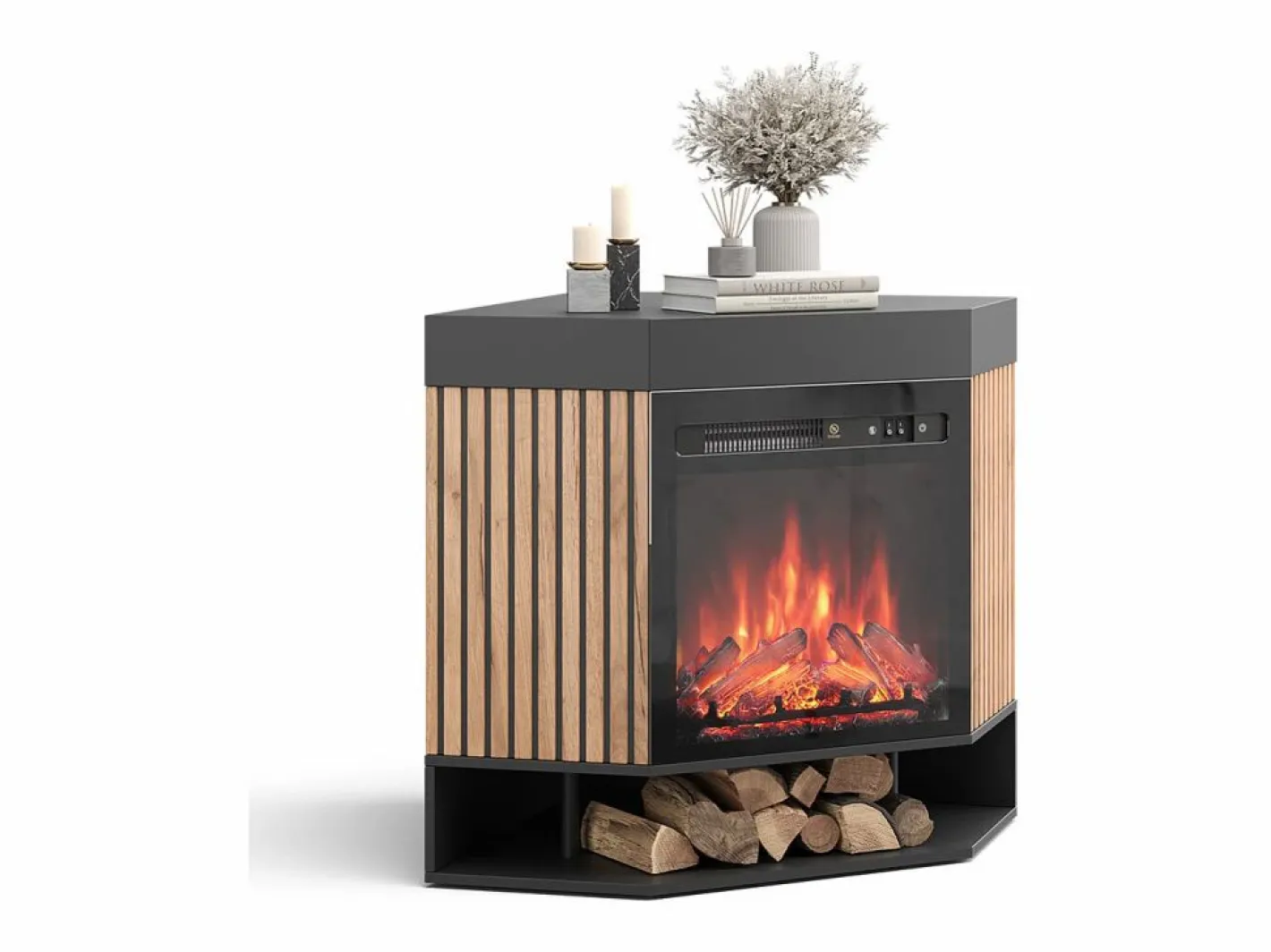 Vicco Chimenea|Chimenea|Chimenea eléctrica 100x73x80 lynea