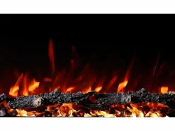 Chimenea|Chimenea|Chimenea eléctrica REGAL 152 - fuego premium - de pared y empotrados - 152x35x12 cm - chimenea LED decorativa con calefacción 900/1800 W