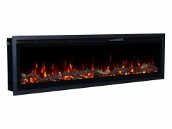 Chimenea|Chimenea|Chimenea eléctrica REGAL 152 - fuego premium - de pared y empotrados - 152x35x12 cm - chimenea LED decorativa con calefacción 900/1800 W