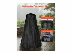 Chimenea Exterior SucceBuy, de Hierro de 56 cm, con Reja y Tapa de Chimenea, para Reuniones en el Jardín, Acampadas y Fiestas al Aire Libre^ Hot
