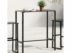 Garden Furniture Mesa Alta|Chrysto Mesa alta de bar acero recubrimiento polvo 100x50x110 cm