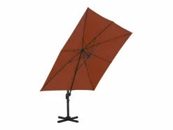 Garden Furniture Church Point Sombrilla jardín voladiza palo de aluminio terracota 300x300 cm Discount