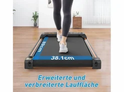 Cinta de correr compacta y portátil 2 en 1 para casa o oficina con pantalla LED para caminar, correr y trotar, capacidad de 120 kg (111 x 49 x 10,5 cm)^ Sale