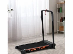 Cinta De Correr|Cinta de correr eléctrica plegable, 1-6 km/h, con pantalla LCD, acero, color negro (105 x 56 x 108,5 cm)