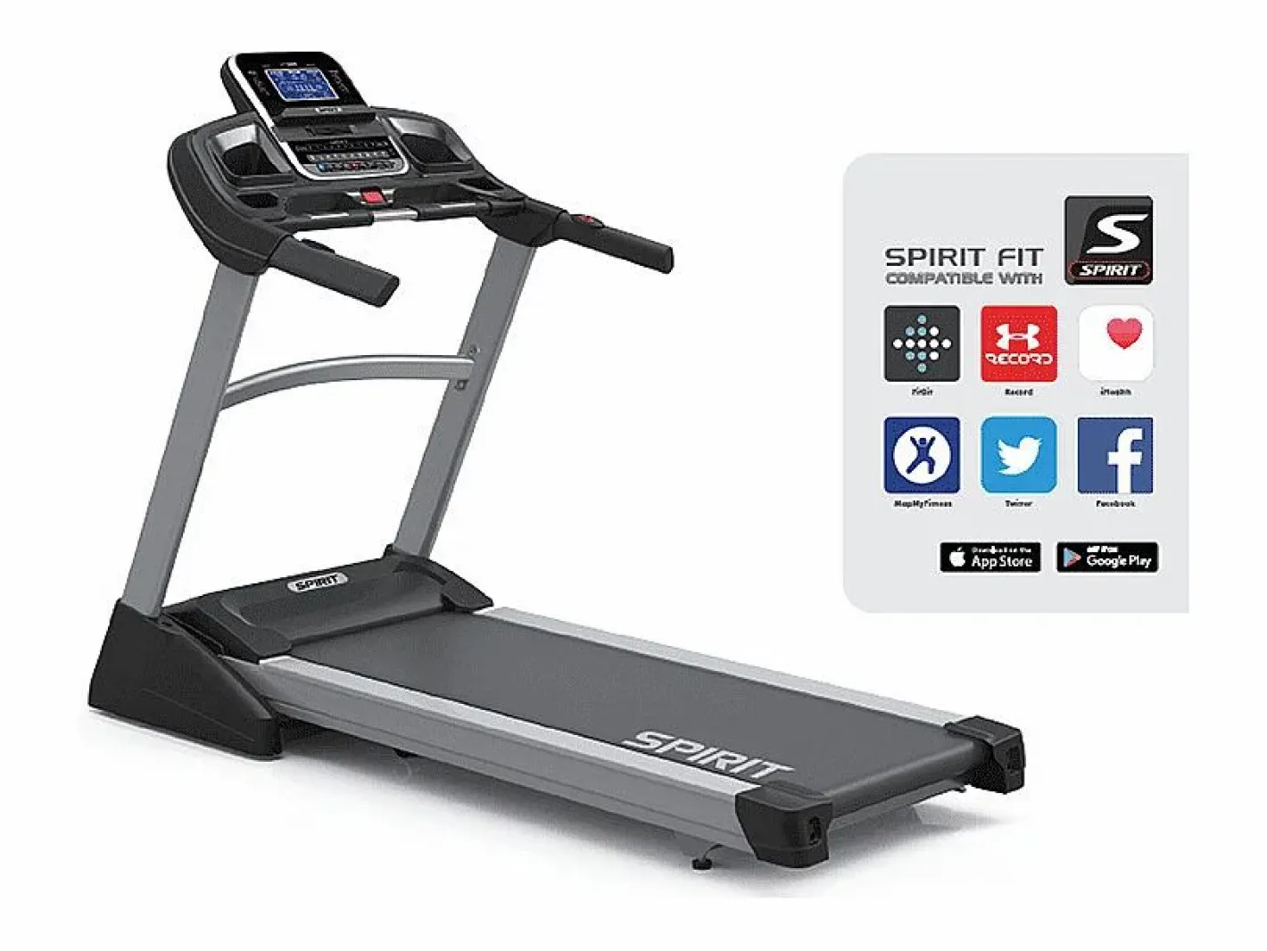 Cinta de correr motorizada XT385 19Km/h - Spirit Fitness^ Clearance