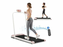 Merax Sillón Cama|Cinta de correr plegable 2 en 1, velocidad 1-6 km/h con control remoto, pantalla LED, altavoz Bluetooth
