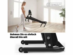 Cinta De Correr|Cinta de correr plegable 2 en 1 con 12 modos, LED y app, hasta 12 km/h, 120 kg (121x63x107 cm)